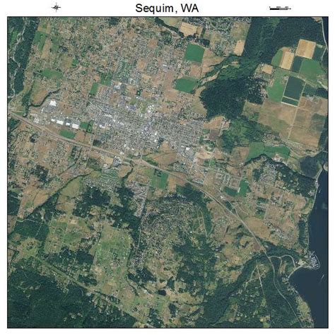 Aerial Photography Map of Sequim, WA Washington