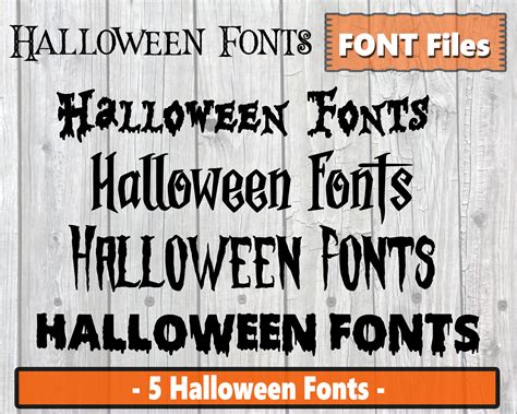 Halloween Schriftarten Halloween Schriftart Bundle | Etsy