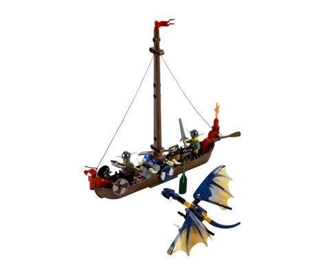 LEGO Set 7016-1 Viking Boat against the Wyvern Dragon (2005 Vikings) | Rebrickable - Build with LEGO