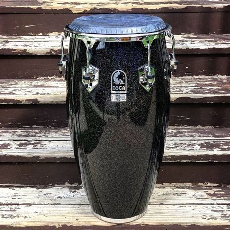 Toca Percussion Custom Deluxe Black Sparkle Congas