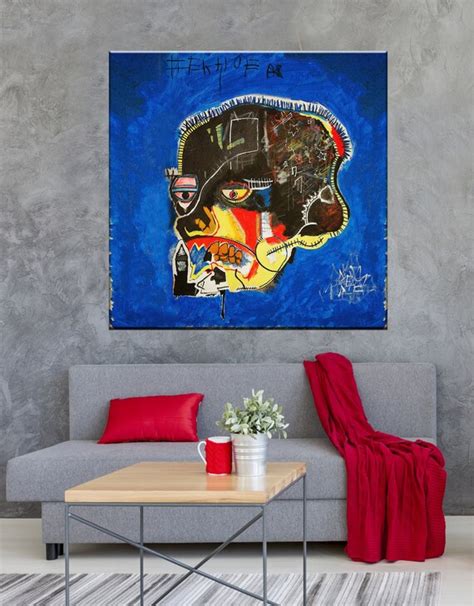 Basquiat skull Wall Art Basquiat skull Print Skull Pop Art | Etsy