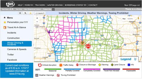 Iowa 511 Road Conditions Map - Map Of Staten