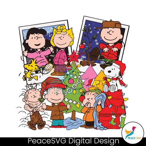 Peanuts Christmas Movie Characters SVG Clipart » PeaceSVG