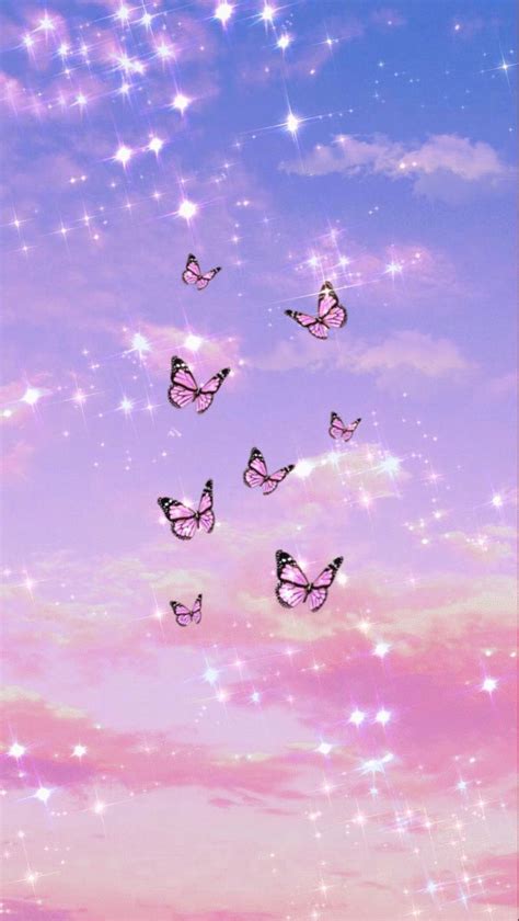 Aesthetic Backgrounds Purple Butterfly - k-Music