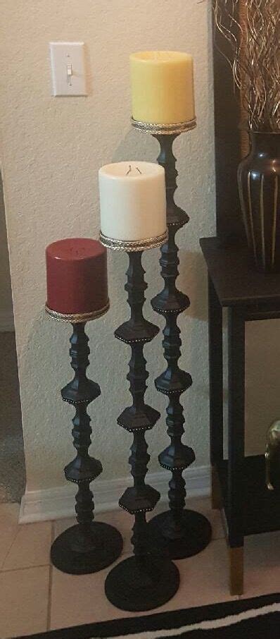 Floor Candle Holders made from Dollar Tree candle holders. | DIY for me ...