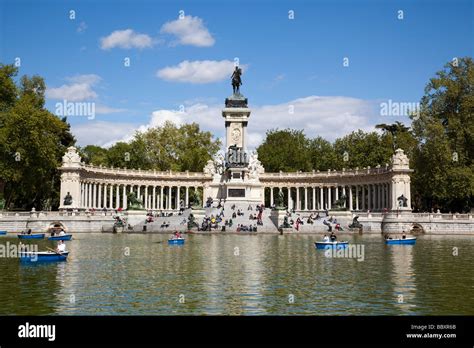 Boating Lake Retiro Park Madrid Spain Stock Photo - Alamy