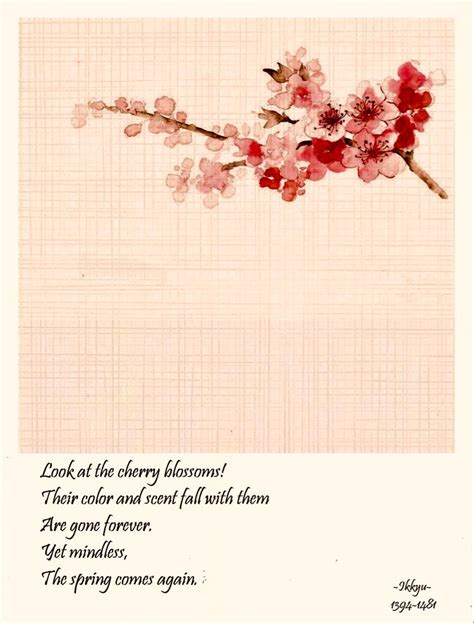 Cherry blossoms | Beautiful japanese words, Japanese quotes, Haiku poems