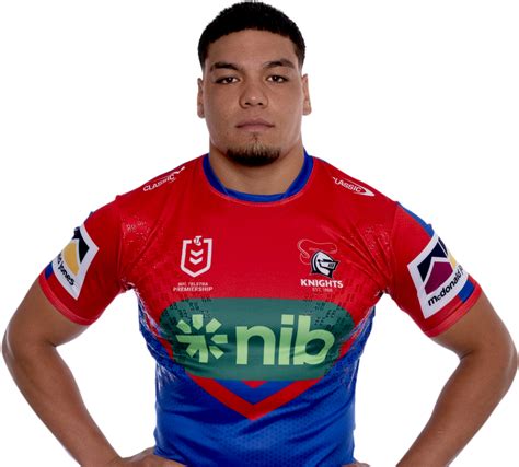 Official NRL profile of Leo Thompson for Newcastle Knights | Knights