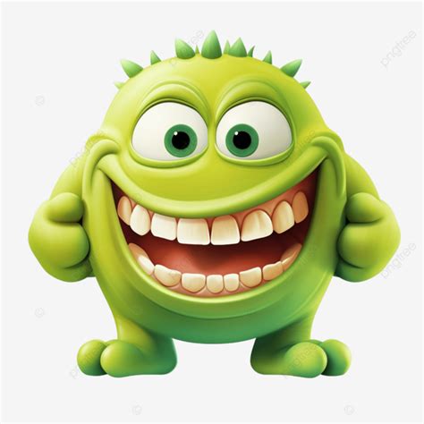 Green Monster Emoji, Monster, Cartoon, Symbol PNG Transparent Image and Clipart for Free Download