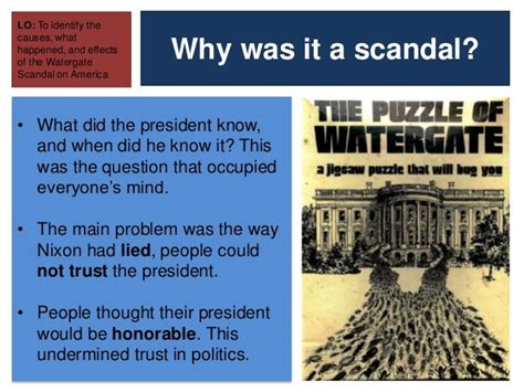 Nixon and the watergate scandal