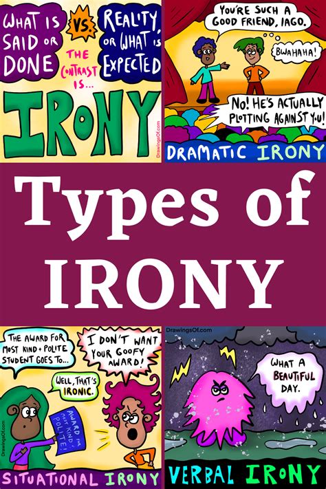 Types of Irony: Definitions and Examples, Illustrated - Drawings Of ...