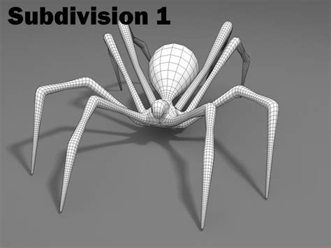 basic mesh spider 3d model