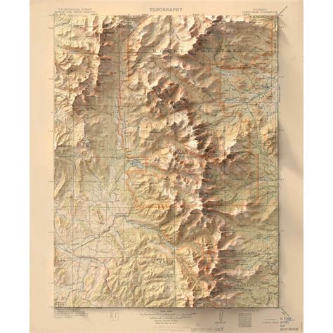 Topographic Map Of Colorado 3d