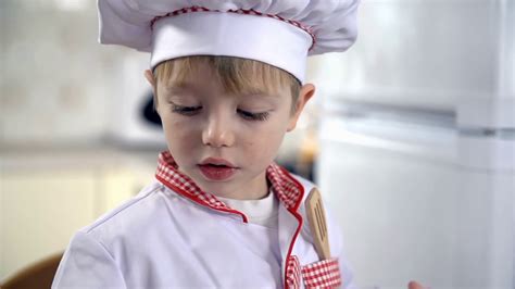 Little Cook Working With Cookies Stock Footage SBV-338603634 - Storyblocks