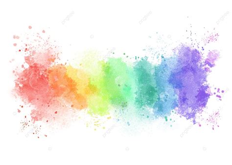 Rainbow Color Watercolor Splash Background, Wallpaper Sample, Rainbow Colors, Watercolor ...