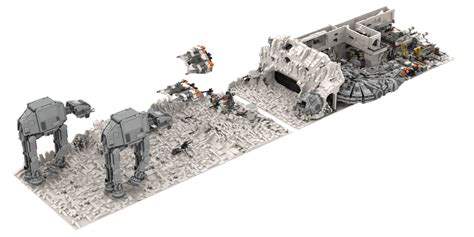 15,000 piece LEGO build of The Battle of Hoth & Echo Base : StarWars