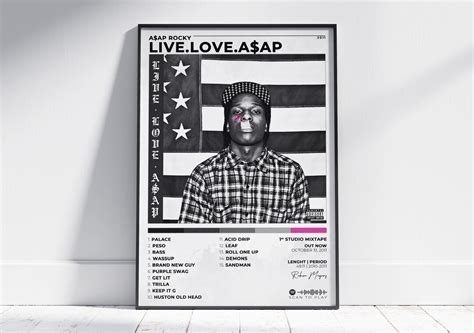 Poster Album Live Love Asap De Asap Rocky Album Poster Album - Etsy