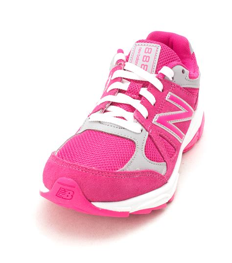 Kids New Balance Girls Kj888pgg Low Top Lace Up Running Sneaker