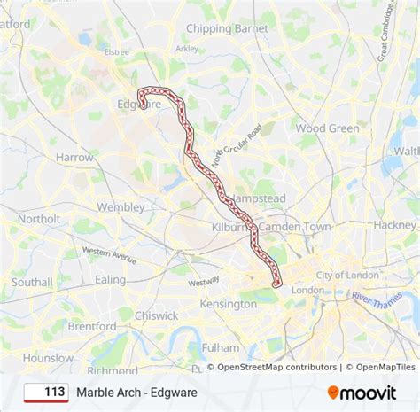 113 Route: Schedules, Stops & Maps - Edgware (Updated)