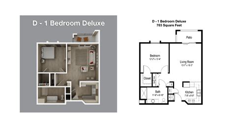 Floor Plan – D | Fellowship Square Mesa Senior Living