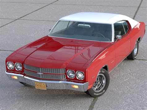 Chevrolet Chevelle Malibu 1970 - 3D Model by arkviz