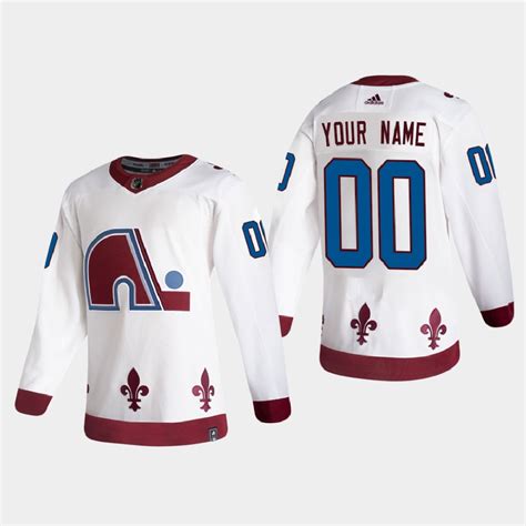 Men's Colorado Avalanche Custom adidas 2021 Season Reverse Retro ...