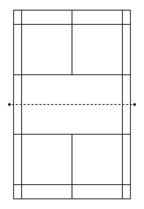 Badminton Court Diagram 30769591 Vector Art at Vecteezy