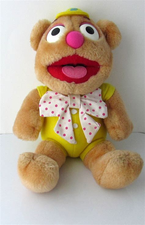 Muppet Babies Fozzie Bear Plush Toy Stuffed Vintage 1980s