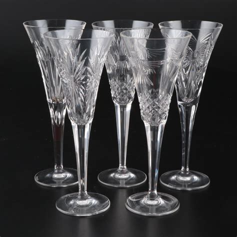 Waterford Crystal Millennium Series Champagne Flutes, 1996-2005 | EBTH