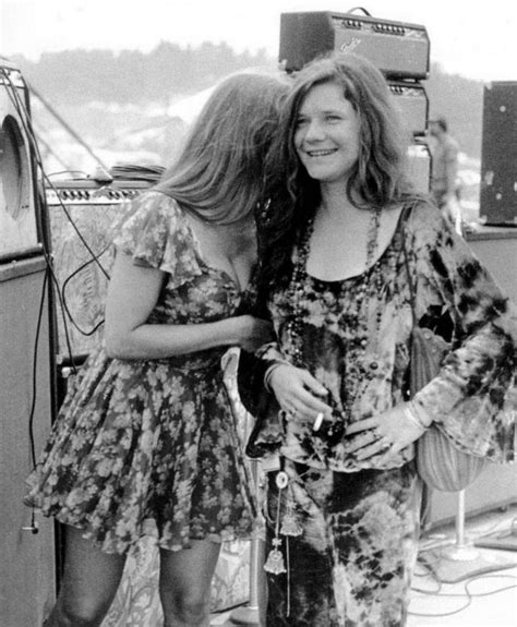 Janis Joplin and her girlfriend Peggy Caserta at Woodstock, 1969 ...