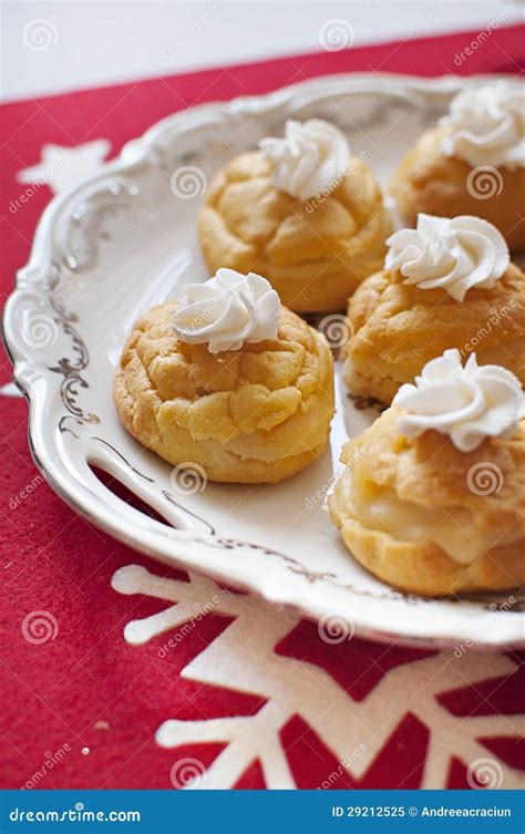 Choux a la creme stock image. Image of decadent, light - 29212525