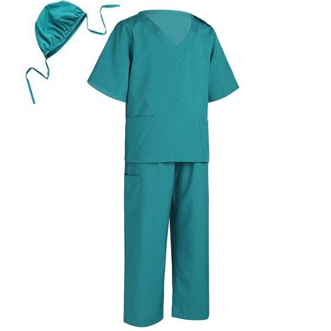 Buy MSemis Kids Boys Girls Doctor Costume Fancy Dress up Hospital Surgeon Dr Uniform Surgical ...