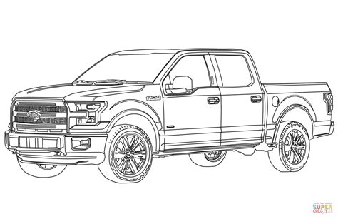 Ford trucks coloring pages download and print for free