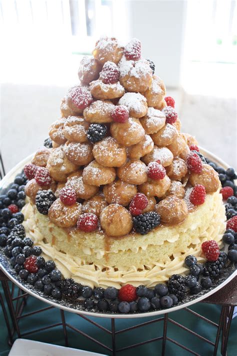 Verbena Pastries: Cream Puff Tower Cake