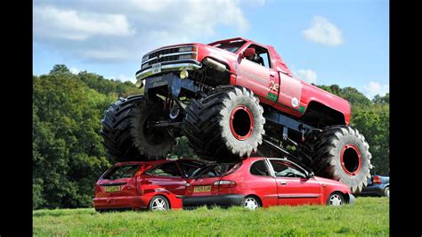 Crushing Cars In The Grizzly Monster Truck - YouTube