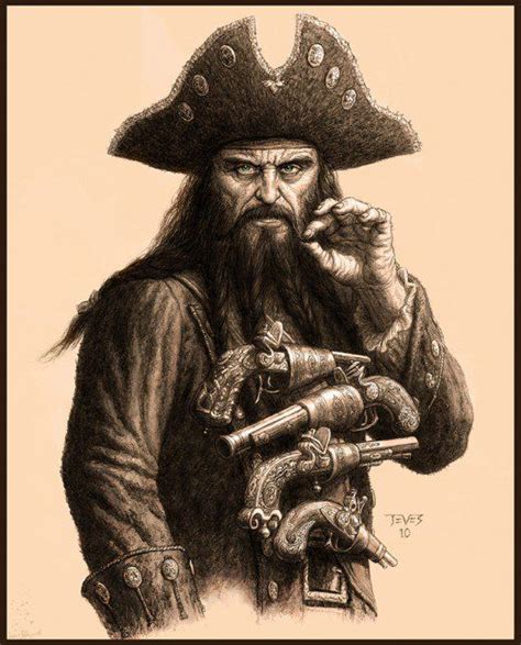 Legendary Pirate Captain Blackbeard