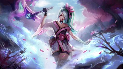 Akali Spirit Blossom LoL 4K #231h Wallpaper PC Desktop