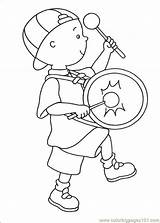 Caillou And Sarah Coloring Pages Coloring sketch template