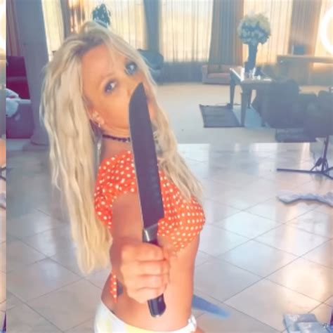 Britney Spears Posted Another Video Dancing With Butcher Knives