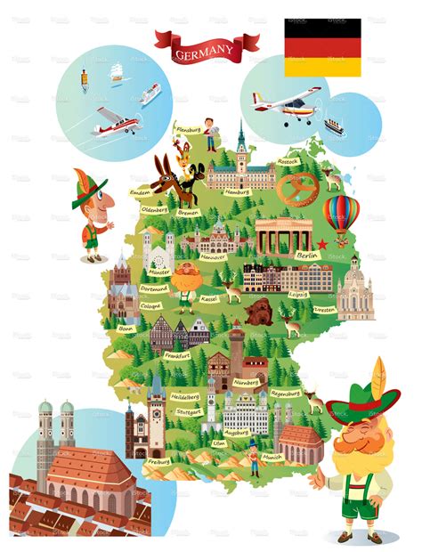 GERMANY CARTOON MAP :: Behance