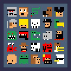 8x8 characters @ PixelJoint.com