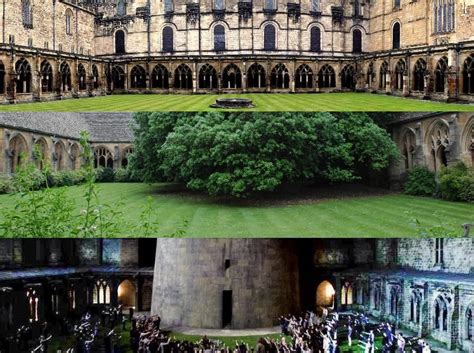 Middle Courtyard | Hogwarts, Hogwarts castle, Courtyard