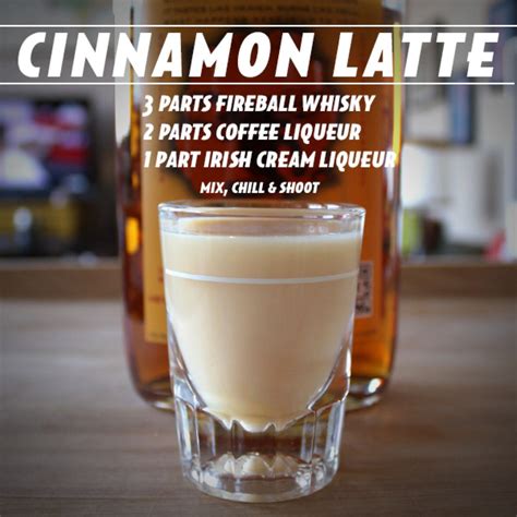 Fireball Cinnamon Latte | Mixed drinks recipes, Drinks alcohol recipes ...