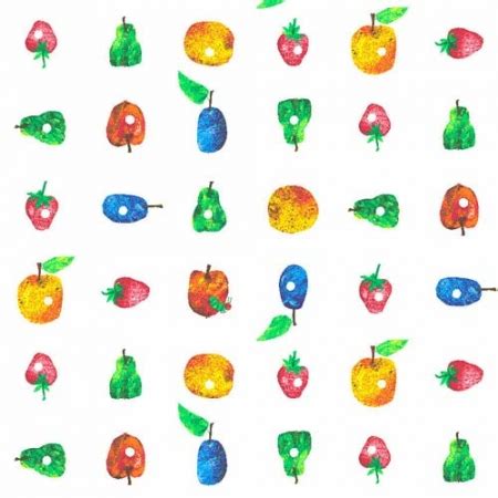 Very Hungry Caterpillar Fruit in Rows