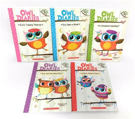 Lot 5 Owl Diaries Series Books Set Books 1-5 By Rebecca Elliott | Book set, Book 1, Chapter books