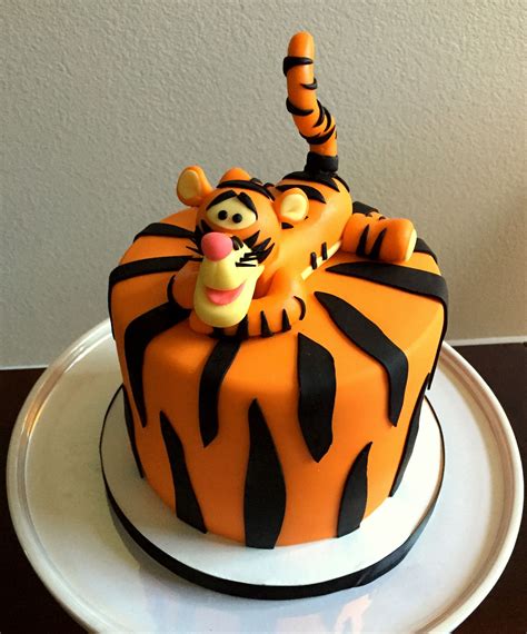 Tigger cake. Tigger and cake made with Cake Couture fondant. | Cake ...