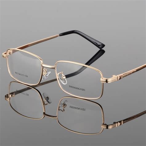 Vazrobe IP Plating Men's Eyeglasses Frame Gold Prescription Spectacles ...