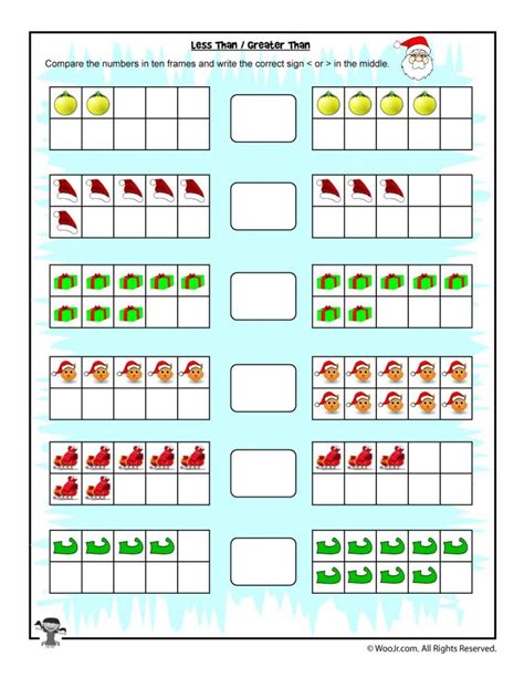 First and Second Grade Christmas Math Worksheets | Woo! Jr. Kids Activities : Children's Publishing