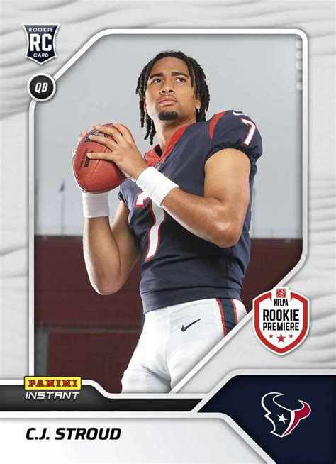 NFL Houston Texans 2023 Instant RPS First Look Football Single Card ...