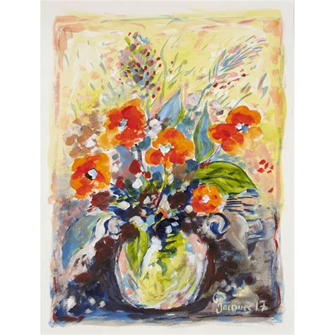 “Poppies” (Sold) - The Artistry of Jacques Pepin